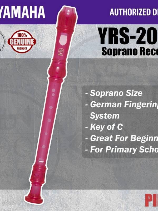 YRS-20GP (Soprano Recorder / System: German - Trans. Pink / Windway: Straight / K...